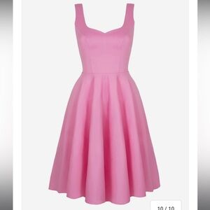 Hell Bunny Pink Midi Heidi Dress NWT